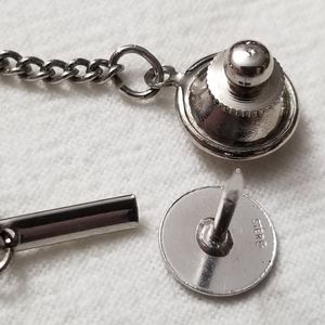Sterling silver tie tac